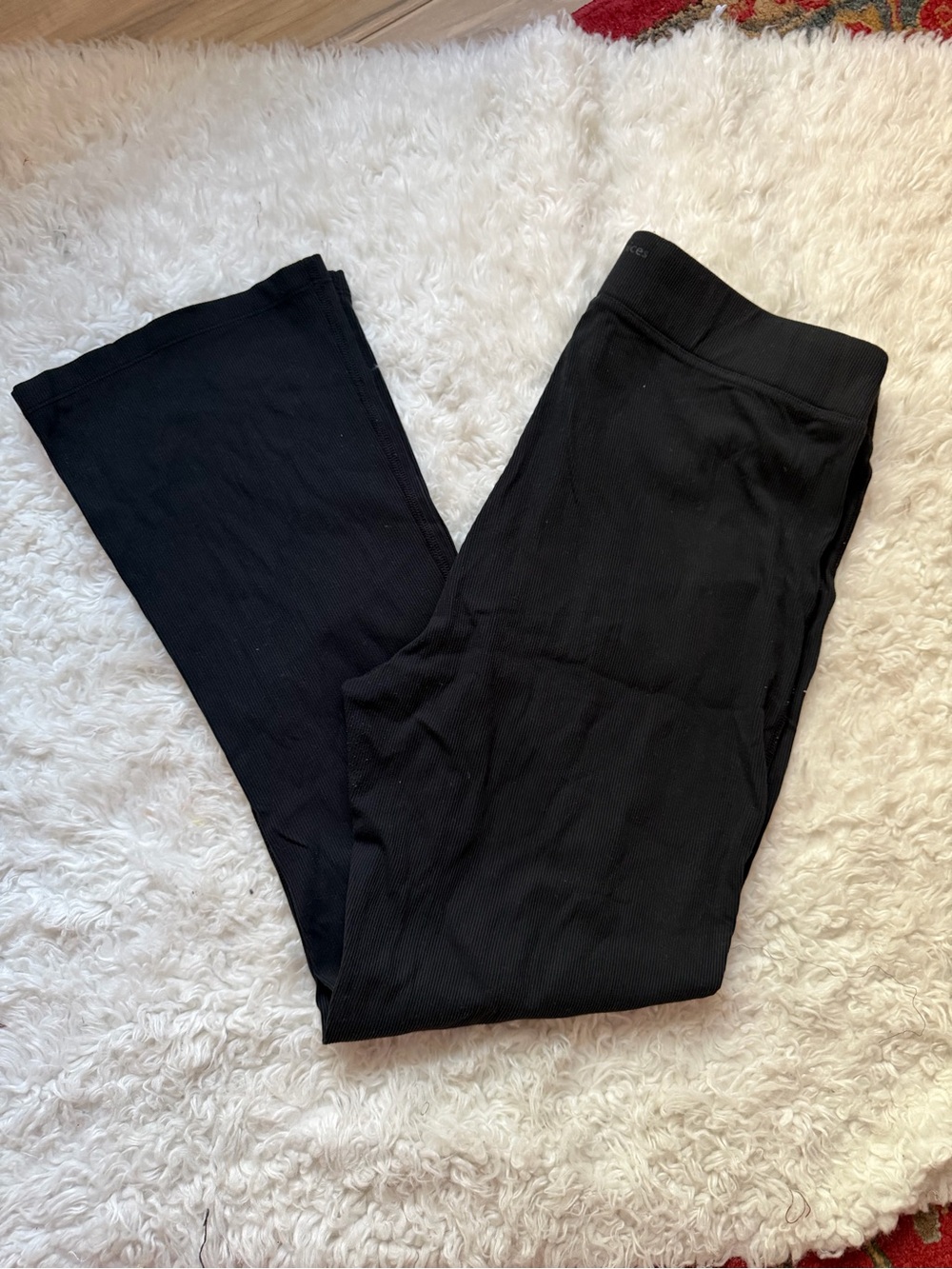 Outdoor Voices SuperForm Black Rib Flare Leggings XXL